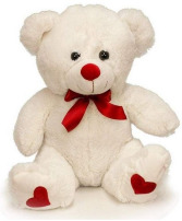 16" Sitting Heart Bear Plush