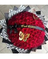200 Red Roses Ramo  