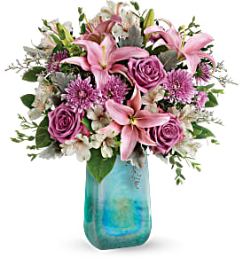 2019 Teleflora's Treasure Art Glass Bouquet T19M500A