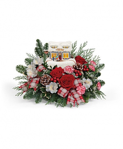 2022 Thomas Kinkade's Festive Fudge Shoppe Bouquet 