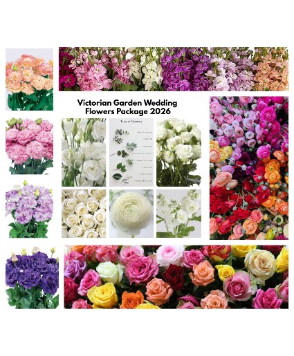 2026 victorian Garden Wedding Package wedding Flowers