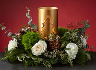 21-C19 FTD Evening Evergreen Centerpiece