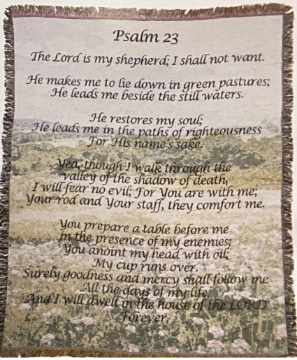 23 Psalm field Throw