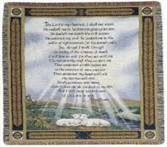23rd Psalm Afghan Throws