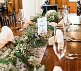 Tablescaping in lavender Centerpiece