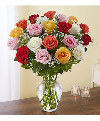 24 Assorted Mixed Roses  