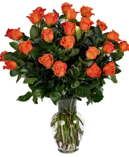 AUTUMN HARVEST ROSES VASE ARRANGEMENT 