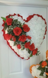 Solid Heart Red funeral flowers in Chatham, NJ - SUNNYWOODS FLORIST