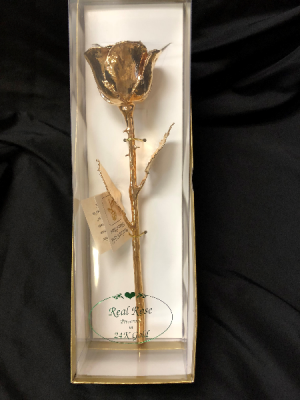 24 ct gold dipped rose in gift box 1 Gold dipped Rose