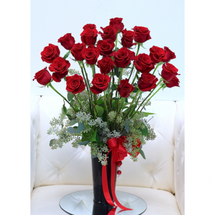 24 Ecuadorian premium long stem roses Long stem red roses