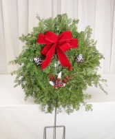 24" Cemetery Wreath on Stand Decor Will Vary - CALL TO ORDER