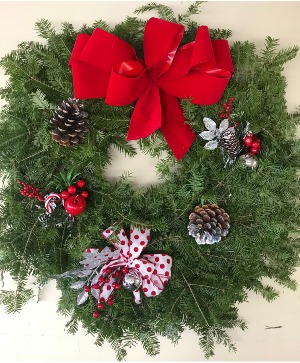 24" Hanging Wreath  Designer's Choice (While Supplies Last)