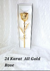 24 Karat All Gold Rose 