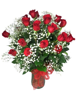 24 Classic Red Roses Arranged 