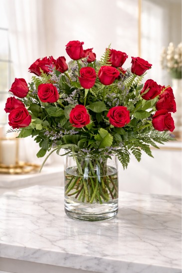 24 Red Roses Arrangement in Bluffton, SC | Ary Blooms
