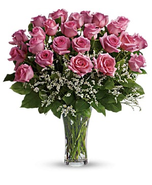 24 Pink Roses 