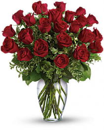 Two Dozen Radiant Red Roses 
