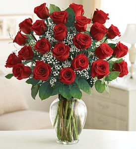 24 Radiant Red Roses Arranged in Indianapolis, IN | SHADELAND FLOWER SHOP