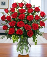 24 Radiant Roses Red Roses Arrangement