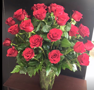 24 Red Rose Floral Arrangement