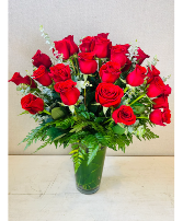 24 Red Roses Arrangement Flower Arrangement