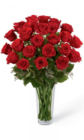 24 Red Roses in vase Vase Arrangement