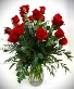 24 RED ROSES WITH DESIGNER GREENS 2 DOZEN ROSES VASED