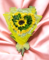 24 YELLOW ROSES   