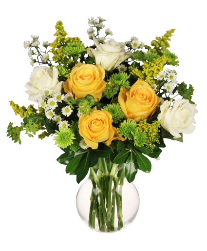 Yellow deals flower arrangements