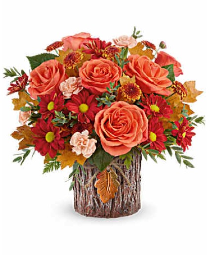 24T300 Enchanted Forest Bouquet Keepsake Vase