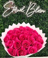 25 pink rose  