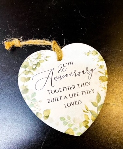 25th Anniversary Charm Anniversary Gift