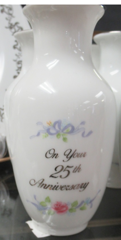 25th anniversary vase 