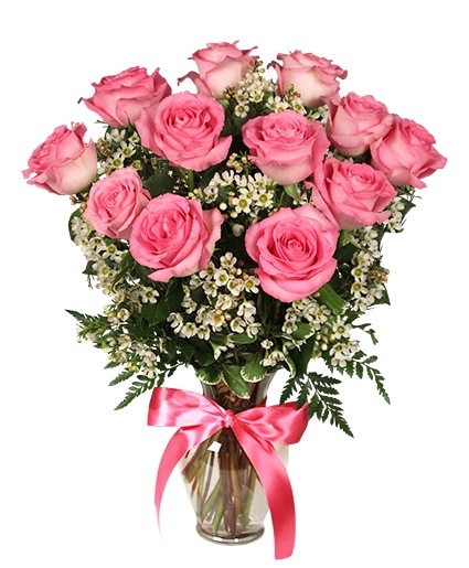 Primetime Pink Roses Arrangement