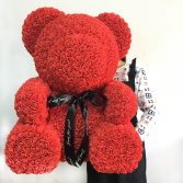 27" Large Red Rose Teddy Bear Display Box Included