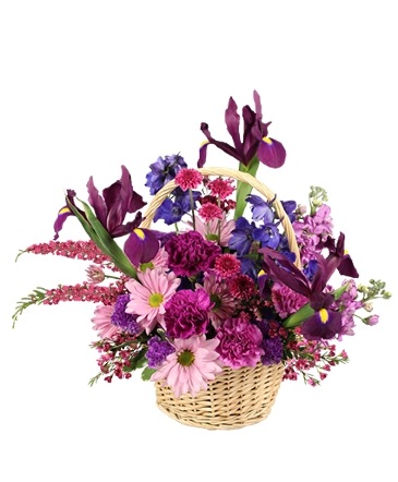 Garden of Gratitude Basket of Flowers in Arnaudville, LA | La Jonction Florist Wedding & Event Planner