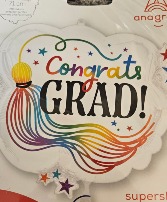 28 inch graduation  mylar balloon 