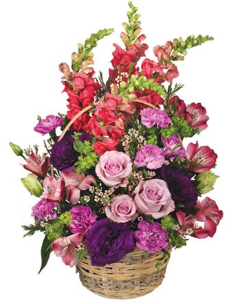 Home Sweet Home Flower Basket in Oliver, BC | Blooms and Fins, Inc.