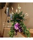 2plant basket with mini cylinder chime Plant/keepsake