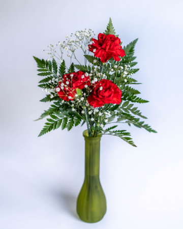 3 Carnations Vased