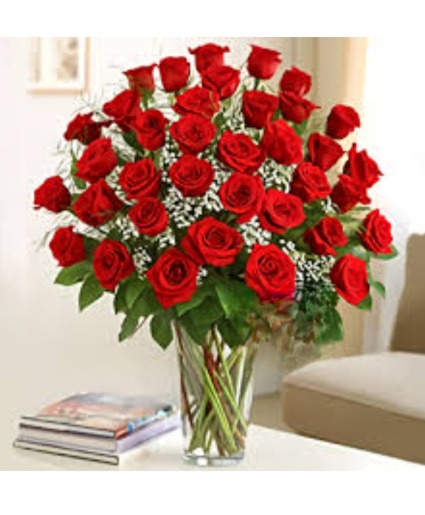 3 dozen red roses 