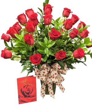 3 Dozen Red Roses Vase Arrangement