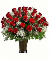 3 Dozen Red Roses in a Vase  