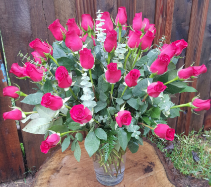 3 Dozen Roses Vased