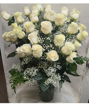 3 Dozen White Roses in Croton On Hudson, NY | Marshall's at Cooke's Flowers 3 Dozen White Roses in Croton On Hudson, NY | Marshall's at Cooke's Flowers