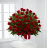 36 red roses in a basket 