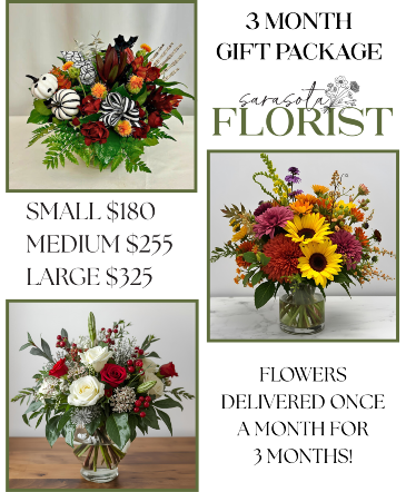 3 Month Gift Package in Sarasota, FL | SARASOTA FLORIST 3 Month Gift Package in Sarasota, FL | SARASOTA FLORIST