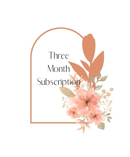3 Month Subscription  Fresh Flowers