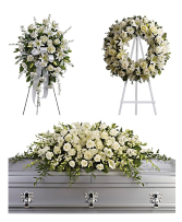 3 PC White Funeral Package  