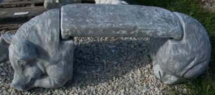3 piece Hog Bench~$175.00 Concrete